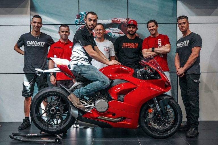 Equipe motos Ducati à Lyon